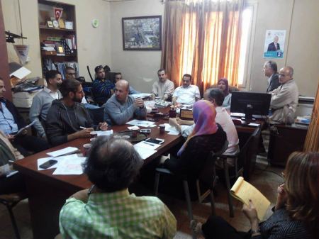 تبادل الخبرات مع بلدية نابلس في مجال تقليل نسبة الفاقد للمياه 