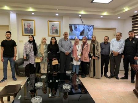 لقاء رئيس بلدية جنين مع مجموعة منابر الشباب 