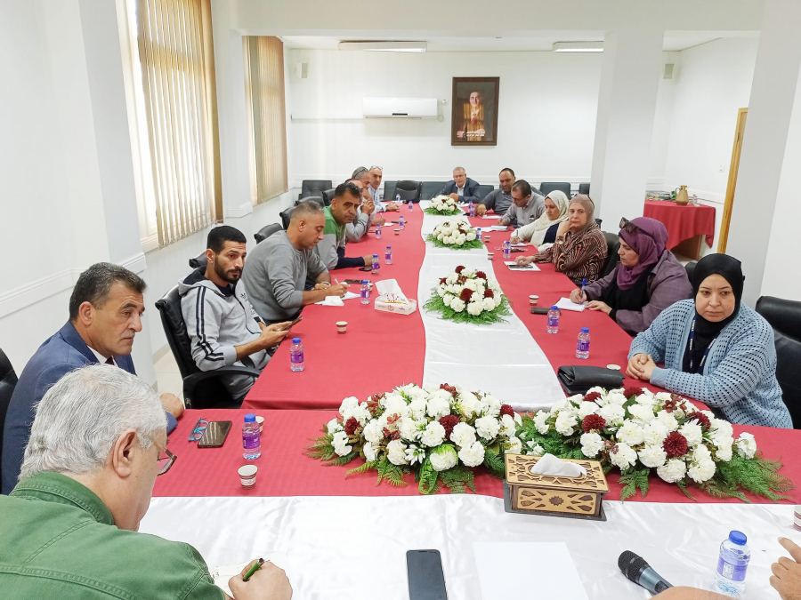 بلدية جنين تشارك اجتماع مع المؤسسات في محافظة جنين