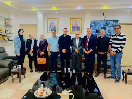 استقبال وفد من مديرية الحكم المحلي 