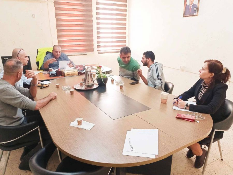 ورشات توجيهية بالتعاون مع وزارة العمل و بلدية جنين و لجنة خدمات المخيم